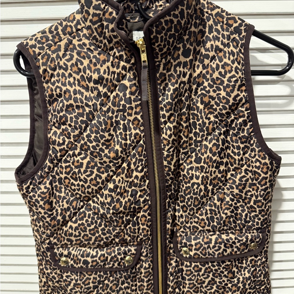 J. Crew Leopard Print Vest